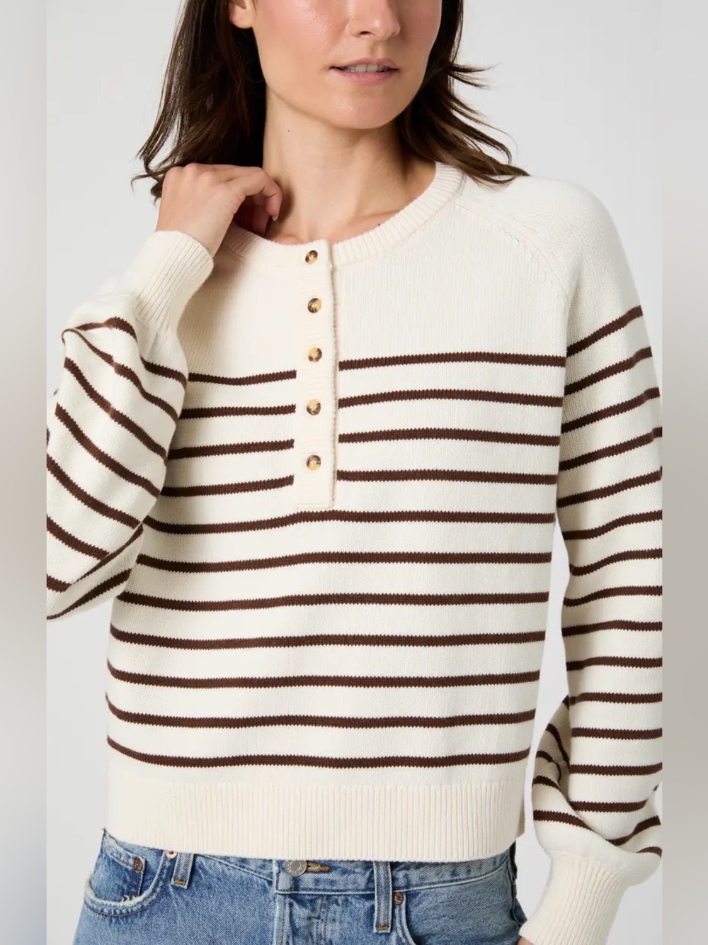 French Connection Mozart Stripe Sweater size S